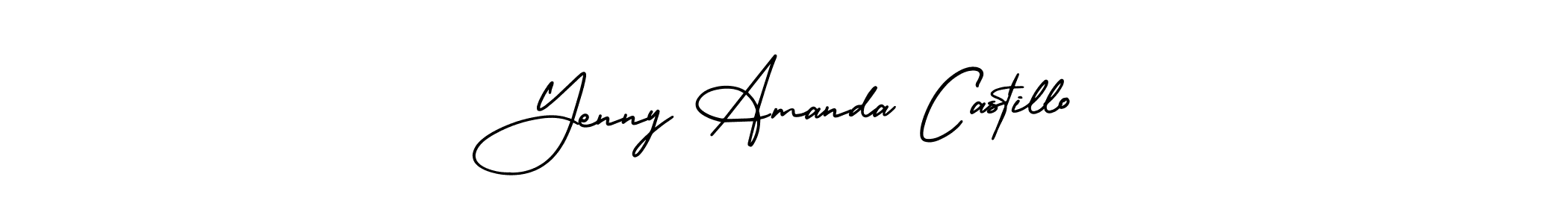 Use a signature maker to create a handwritten signature online. With this signature software, you can design (AmerikaSignatureDemo-Regular) your own signature for name Yenny Amanda Castillo. Yenny Amanda Castillo signature style 3 images and pictures png