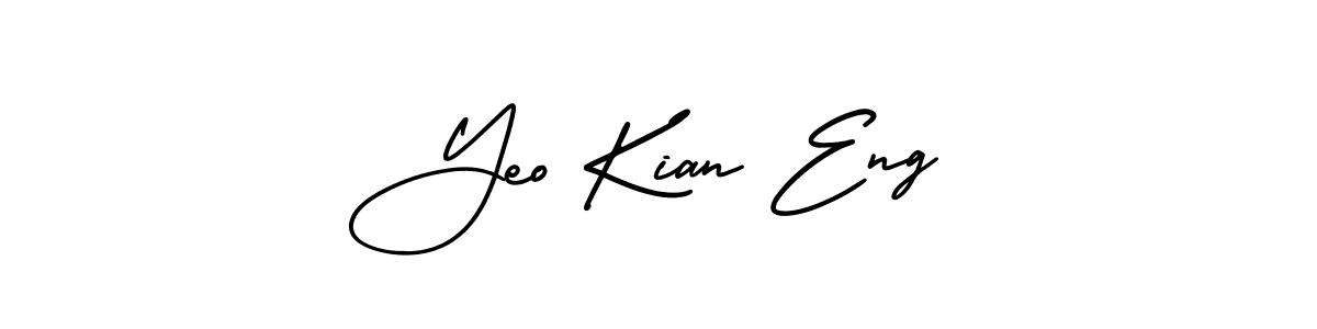 How to Draw Yeo Kian Eng signature style? AmerikaSignatureDemo-Regular is a latest design signature styles for name Yeo Kian Eng. Yeo Kian Eng signature style 3 images and pictures png