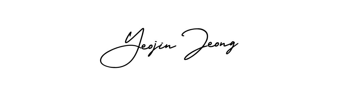 Make a beautiful signature design for name Yeojin Jeong. Use this online signature maker to create a handwritten signature for free. Yeojin Jeong signature style 3 images and pictures png