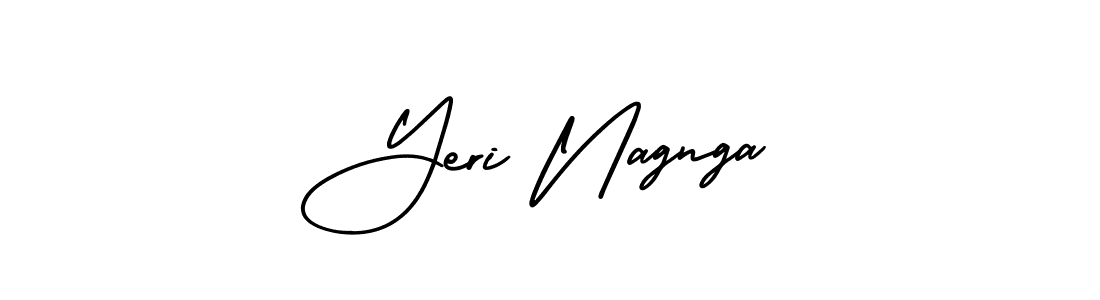 How to Draw Yeri Nagnga signature style? AmerikaSignatureDemo-Regular is a latest design signature styles for name Yeri Nagnga. Yeri Nagnga signature style 3 images and pictures png