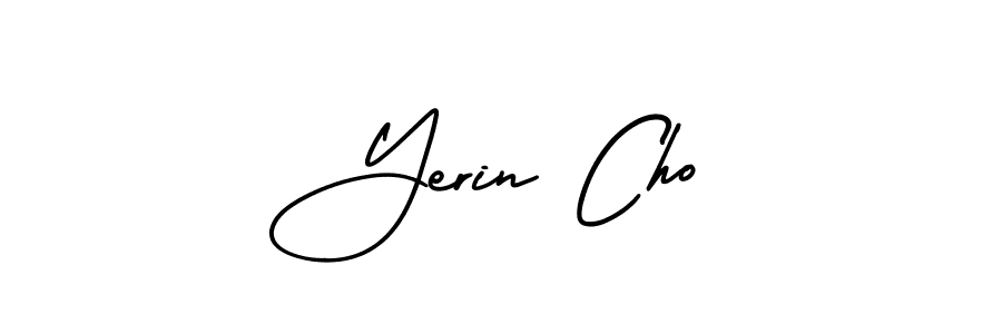 This is the best signature style for the Yerin Cho name. Also you like these signature font (AmerikaSignatureDemo-Regular). Mix name signature. Yerin Cho signature style 3 images and pictures png