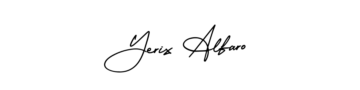 Yerix Alfaro stylish signature style. Best Handwritten Sign (AmerikaSignatureDemo-Regular) for my name. Handwritten Signature Collection Ideas for my name Yerix Alfaro. Yerix Alfaro signature style 3 images and pictures png