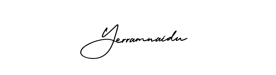 Create a beautiful signature design for name Yerramnaidu. With this signature (AmerikaSignatureDemo-Regular) fonts, you can make a handwritten signature for free. Yerramnaidu signature style 3 images and pictures png