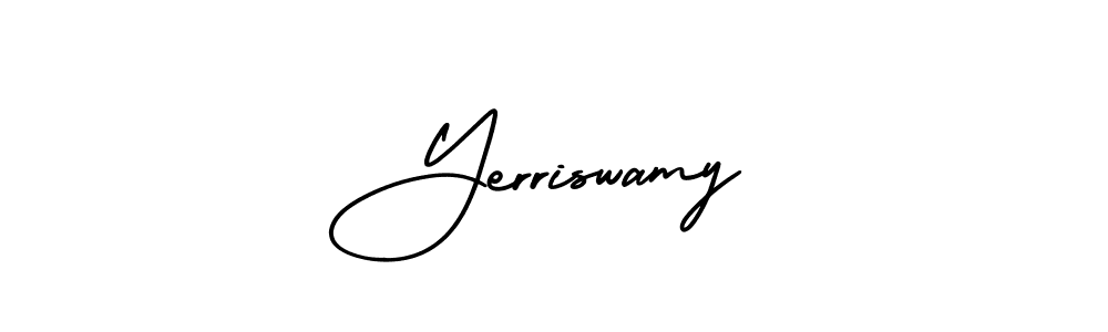 It looks lik you need a new signature style for name Yerriswamy. Design unique handwritten (AmerikaSignatureDemo-Regular) signature with our free signature maker in just a few clicks. Yerriswamy signature style 3 images and pictures png