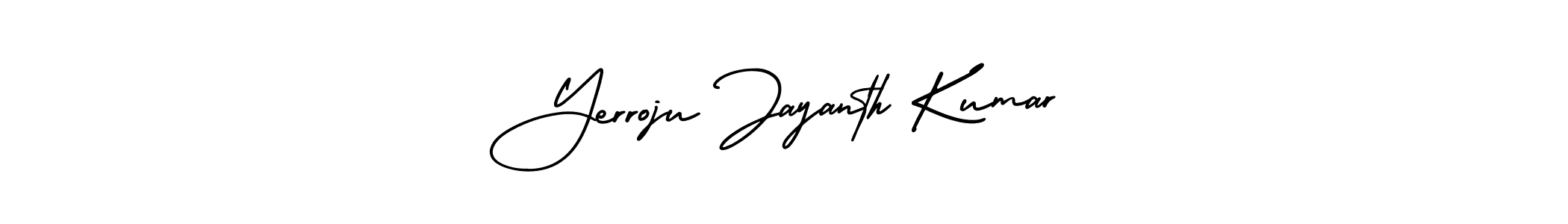 Create a beautiful signature design for name Yerroju Jayanth Kumar. With this signature (AmerikaSignatureDemo-Regular) fonts, you can make a handwritten signature for free. Yerroju Jayanth Kumar signature style 3 images and pictures png