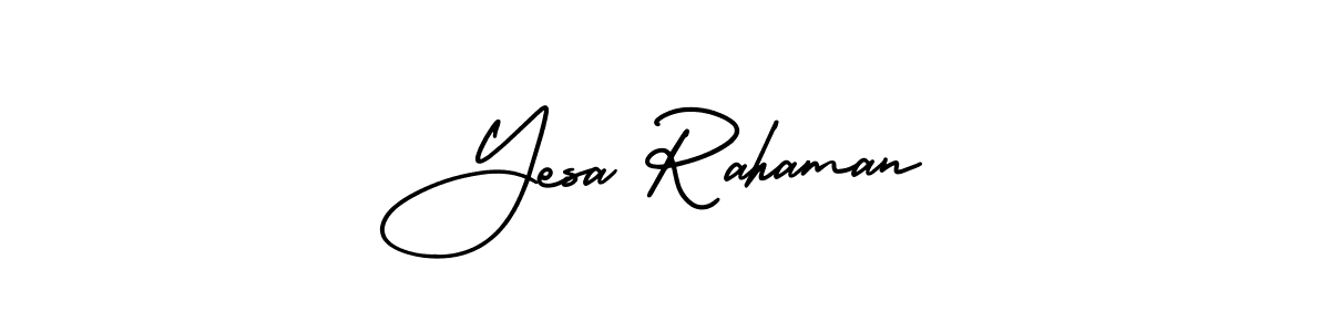 Use a signature maker to create a handwritten signature online. With this signature software, you can design (AmerikaSignatureDemo-Regular) your own signature for name Yesa Rahaman. Yesa Rahaman signature style 3 images and pictures png