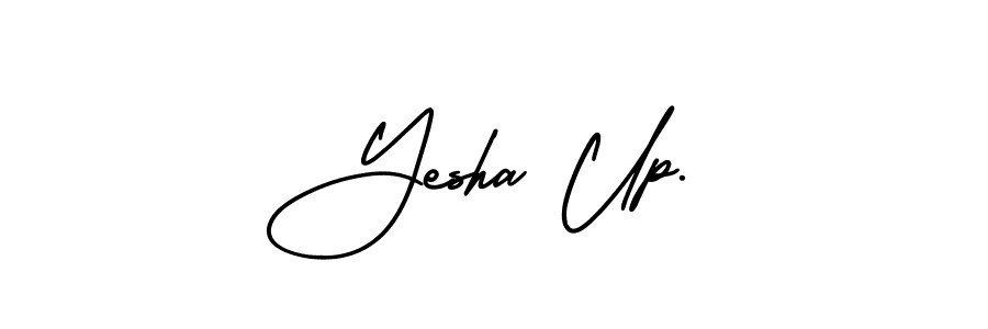 Make a beautiful signature design for name Yesha Up.. With this signature (AmerikaSignatureDemo-Regular) style, you can create a handwritten signature for free. Yesha Up. signature style 3 images and pictures png