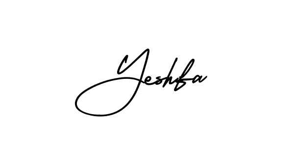 Design your own signature with our free online signature maker. With this signature software, you can create a handwritten (AmerikaSignatureDemo-Regular) signature for name Yeshfa. Yeshfa signature style 3 images and pictures png