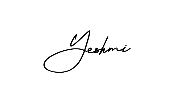 How to Draw Yeshmi signature style? AmerikaSignatureDemo-Regular is a latest design signature styles for name Yeshmi. Yeshmi signature style 3 images and pictures png