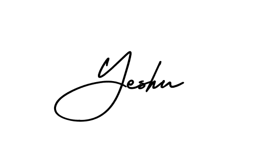 Yeshu stylish signature style. Best Handwritten Sign (AmerikaSignatureDemo-Regular) for my name. Handwritten Signature Collection Ideas for my name Yeshu. Yeshu signature style 3 images and pictures png