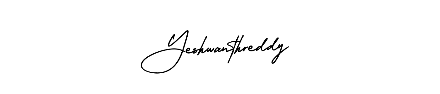 How to make Yeshwanthreddy name signature. Use AmerikaSignatureDemo-Regular style for creating short signs online. This is the latest handwritten sign. Yeshwanthreddy signature style 3 images and pictures png