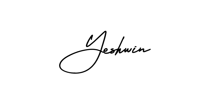 Yeshwin stylish signature style. Best Handwritten Sign (AmerikaSignatureDemo-Regular) for my name. Handwritten Signature Collection Ideas for my name Yeshwin. Yeshwin signature style 3 images and pictures png