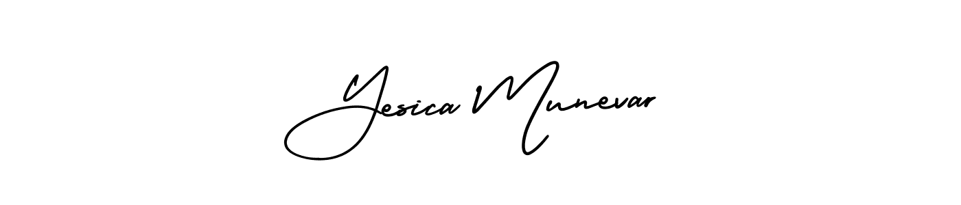 Best and Professional Signature Style for Yesica Munevar. AmerikaSignatureDemo-Regular Best Signature Style Collection. Yesica Munevar signature style 3 images and pictures png