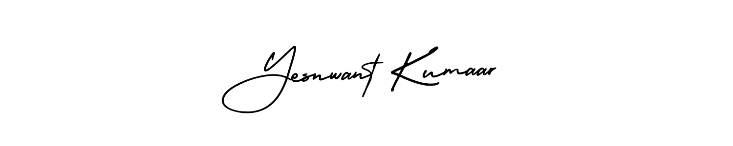 How to Draw Yesnwant Kumaar signature style? AmerikaSignatureDemo-Regular is a latest design signature styles for name Yesnwant Kumaar. Yesnwant Kumaar signature style 3 images and pictures png
