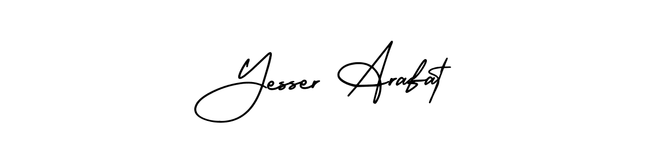 Make a beautiful signature design for name Yesser Arafat. With this signature (AmerikaSignatureDemo-Regular) style, you can create a handwritten signature for free. Yesser Arafat signature style 3 images and pictures png