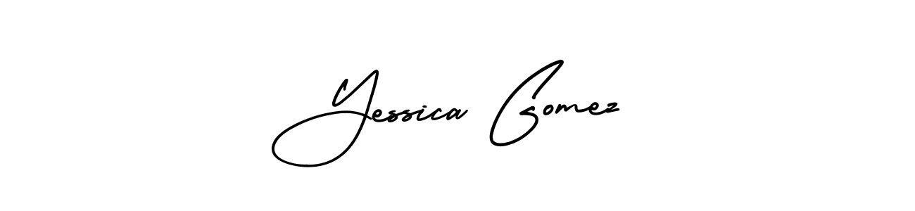 Create a beautiful signature design for name Yessica Gomez. With this signature (AmerikaSignatureDemo-Regular) fonts, you can make a handwritten signature for free. Yessica Gomez signature style 3 images and pictures png