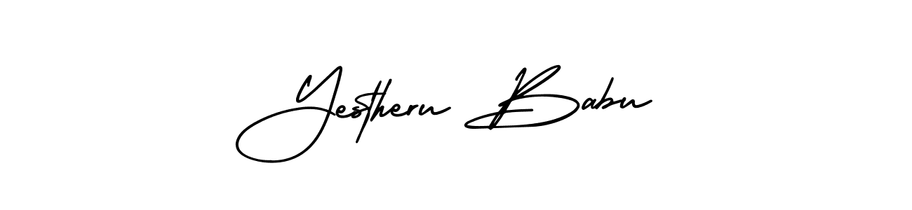 Create a beautiful signature design for name Yestheru Babu. With this signature (AmerikaSignatureDemo-Regular) fonts, you can make a handwritten signature for free. Yestheru Babu signature style 3 images and pictures png