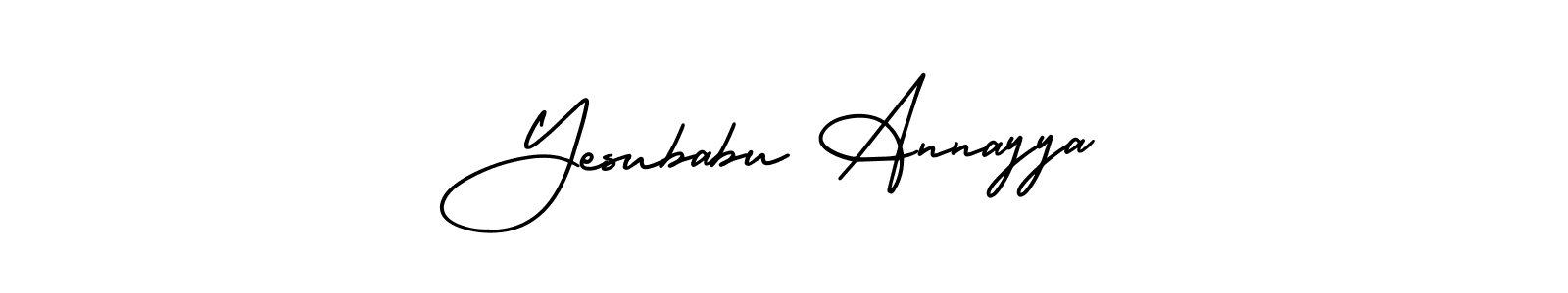 AmerikaSignatureDemo-Regular is a professional signature style that is perfect for those who want to add a touch of class to their signature. It is also a great choice for those who want to make their signature more unique. Get Yesubabu Annayya name to fancy signature for free. Yesubabu Annayya signature style 3 images and pictures png