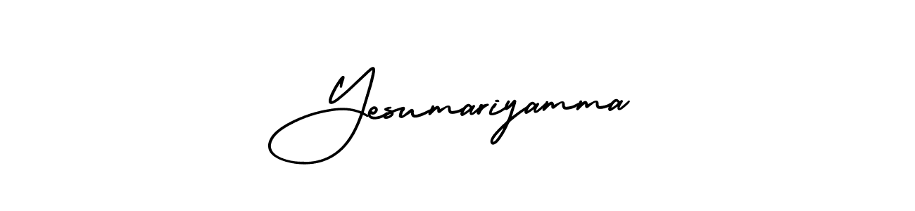 Yesumariyamma stylish signature style. Best Handwritten Sign (AmerikaSignatureDemo-Regular) for my name. Handwritten Signature Collection Ideas for my name Yesumariyamma. Yesumariyamma signature style 3 images and pictures png