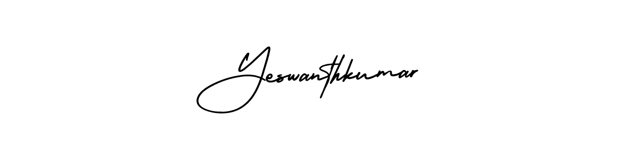 How to make Yeswanthkumar signature? AmerikaSignatureDemo-Regular is a professional autograph style. Create handwritten signature for Yeswanthkumar name. Yeswanthkumar signature style 3 images and pictures png