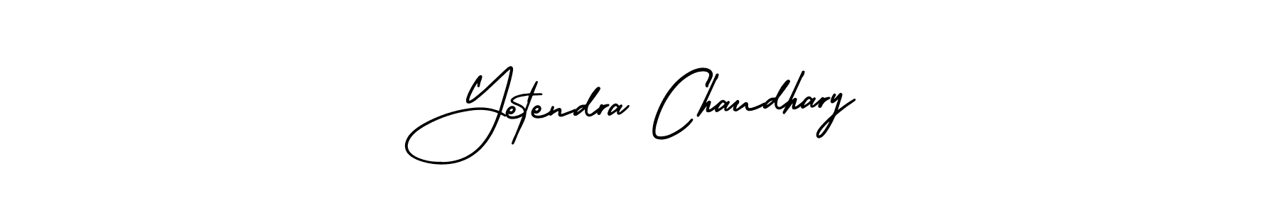 Make a beautiful signature design for name Yetendra Chaudhary. With this signature (AmerikaSignatureDemo-Regular) style, you can create a handwritten signature for free. Yetendra Chaudhary signature style 3 images and pictures png