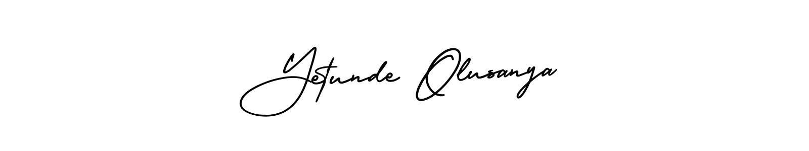 How to make Yetunde Olusanya name signature. Use AmerikaSignatureDemo-Regular style for creating short signs online. This is the latest handwritten sign. Yetunde Olusanya signature style 3 images and pictures png
