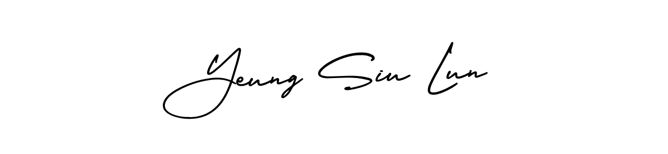 How to Draw Yeung Siu Lun signature style? AmerikaSignatureDemo-Regular is a latest design signature styles for name Yeung Siu Lun. Yeung Siu Lun signature style 3 images and pictures png