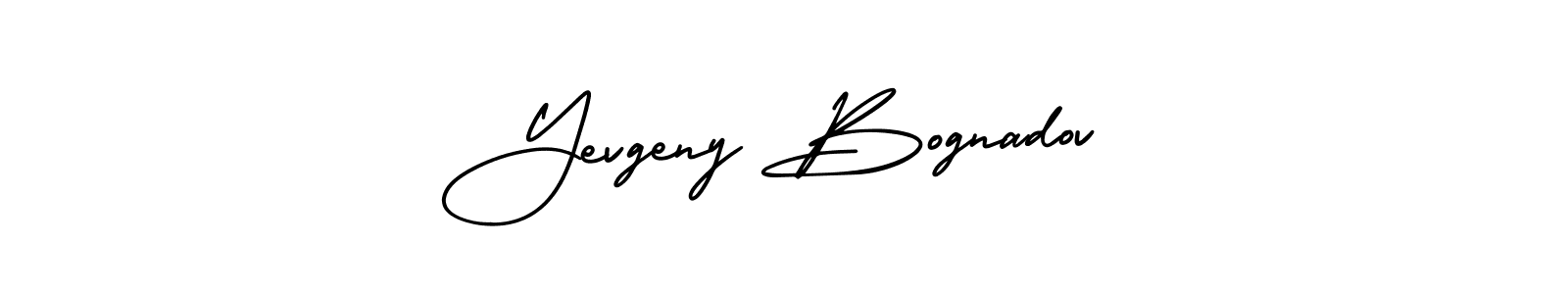Use a signature maker to create a handwritten signature online. With this signature software, you can design (AmerikaSignatureDemo-Regular) your own signature for name Yevgeny Bognadov. Yevgeny Bognadov signature style 3 images and pictures png