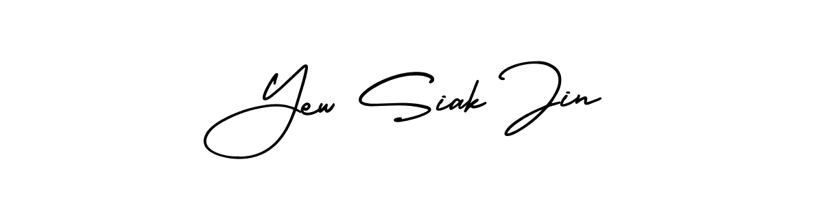 Design your own signature with our free online signature maker. With this signature software, you can create a handwritten (AmerikaSignatureDemo-Regular) signature for name Yew Siak Jin. Yew Siak Jin signature style 3 images and pictures png