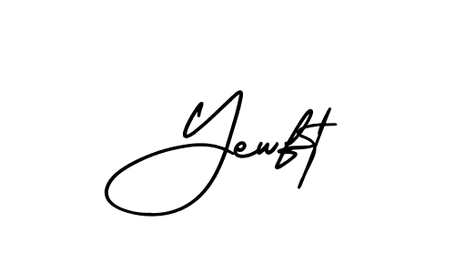 How to make Yewft name signature. Use AmerikaSignatureDemo-Regular style for creating short signs online. This is the latest handwritten sign. Yewft signature style 3 images and pictures png
