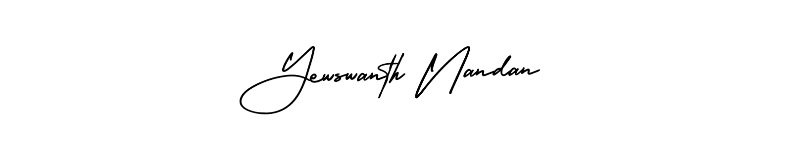 You can use this online signature creator to create a handwritten signature for the name Yewswanth Nandan. This is the best online autograph maker. Yewswanth Nandan signature style 3 images and pictures png