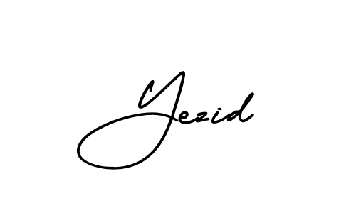 Create a beautiful signature design for name Yezid. With this signature (AmerikaSignatureDemo-Regular) fonts, you can make a handwritten signature for free. Yezid signature style 3 images and pictures png