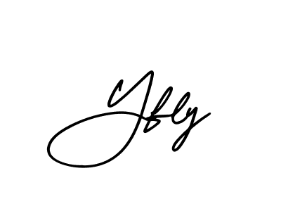 Best and Professional Signature Style for Yfly. AmerikaSignatureDemo-Regular Best Signature Style Collection. Yfly signature style 3 images and pictures png