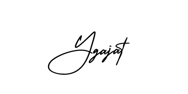 This is the best signature style for the Ygajat name. Also you like these signature font (AmerikaSignatureDemo-Regular). Mix name signature. Ygajat signature style 3 images and pictures png