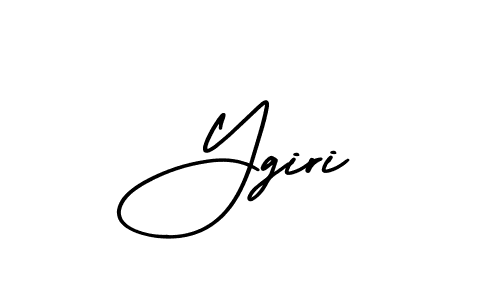 Use a signature maker to create a handwritten signature online. With this signature software, you can design (AmerikaSignatureDemo-Regular) your own signature for name Ygiri. Ygiri signature style 3 images and pictures png