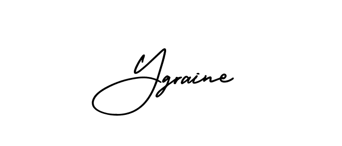 You should practise on your own different ways (AmerikaSignatureDemo-Regular) to write your name (Ygraine) in signature. don't let someone else do it for you. Ygraine signature style 3 images and pictures png