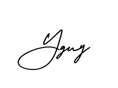 Make a beautiful signature design for name Yguy. With this signature (AmerikaSignatureDemo-Regular) style, you can create a handwritten signature for free. Yguy signature style 3 images and pictures png