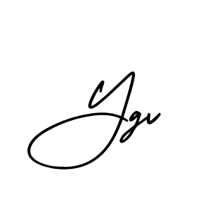 Create a beautiful signature design for name Ygv. With this signature (AmerikaSignatureDemo-Regular) fonts, you can make a handwritten signature for free. Ygv signature style 3 images and pictures png