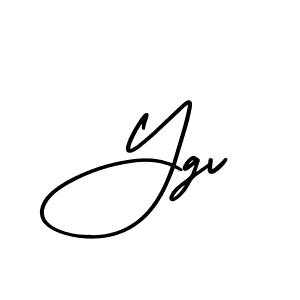 Create a beautiful signature design for name Ygv. With this signature (AmerikaSignatureDemo-Regular) fonts, you can make a handwritten signature for free. Ygv signature style 3 images and pictures png