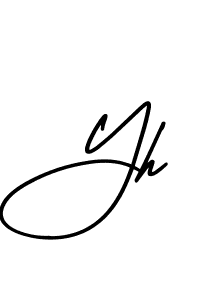 Also we have Yh name is the best signature style. Create professional handwritten signature collection using AmerikaSignatureDemo-Regular autograph style. Yh signature style 3 images and pictures png
