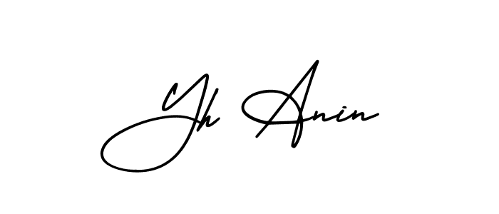 Check out images of Autograph of Yh Anin name. Actor Yh Anin Signature Style. AmerikaSignatureDemo-Regular is a professional sign style online. Yh Anin signature style 3 images and pictures png
