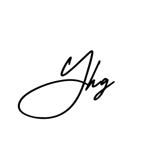 Best and Professional Signature Style for Yhg. AmerikaSignatureDemo-Regular Best Signature Style Collection. Yhg signature style 3 images and pictures png