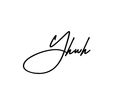 The best way (AmerikaSignatureDemo-Regular) to make a short signature is to pick only two or three words in your name. The name Yhwh include a total of six letters. For converting this name. Yhwh signature style 3 images and pictures png