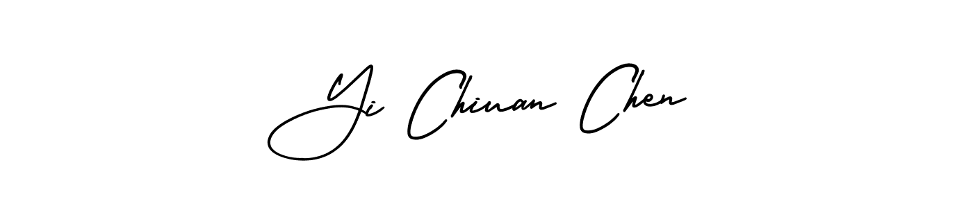 Create a beautiful signature design for name Yi Chiuan Chen. With this signature (AmerikaSignatureDemo-Regular) fonts, you can make a handwritten signature for free. Yi Chiuan Chen signature style 3 images and pictures png