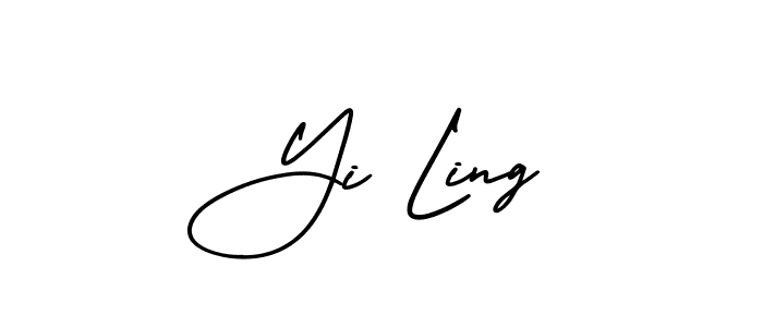 AmerikaSignatureDemo-Regular is a professional signature style that is perfect for those who want to add a touch of class to their signature. It is also a great choice for those who want to make their signature more unique. Get Yi Ling name to fancy signature for free. Yi Ling signature style 3 images and pictures png