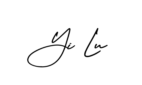 How to make Yi Lu signature? AmerikaSignatureDemo-Regular is a professional autograph style. Create handwritten signature for Yi Lu name. Yi Lu signature style 3 images and pictures png