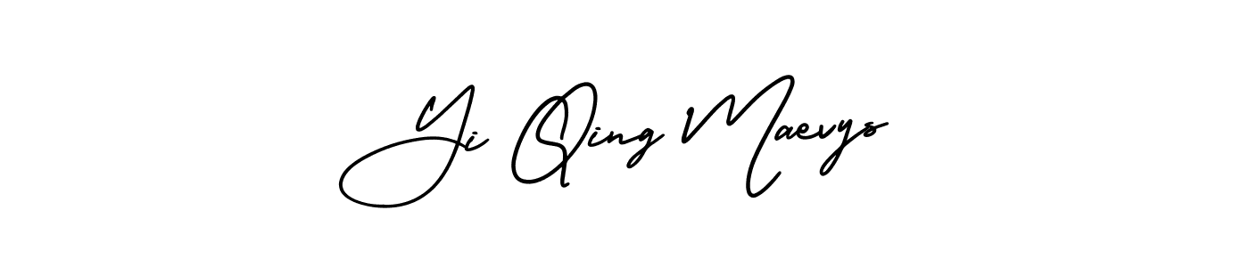 Also You can easily find your signature by using the search form. We will create Yi Qing Maevys name handwritten signature images for you free of cost using AmerikaSignatureDemo-Regular sign style. Yi Qing Maevys signature style 3 images and pictures png