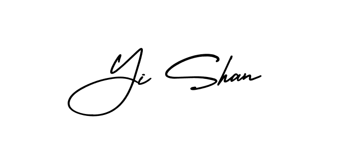 Make a beautiful signature design for name Yi Shan. With this signature (AmerikaSignatureDemo-Regular) style, you can create a handwritten signature for free. Yi Shan signature style 3 images and pictures png