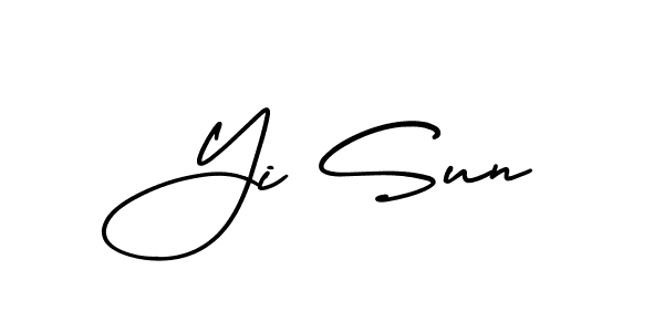 Design your own signature with our free online signature maker. With this signature software, you can create a handwritten (AmerikaSignatureDemo-Regular) signature for name Yi Sun. Yi Sun signature style 3 images and pictures png
