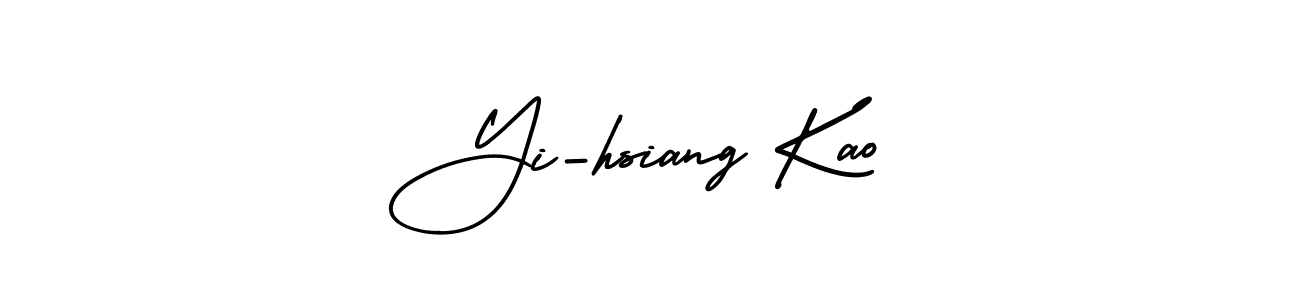 Create a beautiful signature design for name Yi-hsiang Kao. With this signature (AmerikaSignatureDemo-Regular) fonts, you can make a handwritten signature for free. Yi-hsiang Kao signature style 3 images and pictures png
